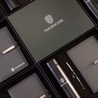 Ensemble cadeau d'affaires de luxe de marque personnalisée, thermos de 450 ml, carnet A5 uni, stylo en métal à encre noire - Nouveaux articles promotionnels