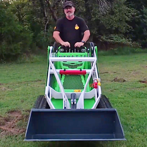 Derette drt480i <span class=keywords><strong>Mini</strong></span> Skid chỉ đạo với xô tự động san lấp mặt bằng đa chức năng đứng trên nhỏ gọn theo dõi <span class=keywords><strong>mini</strong></span> bánh xe tải - Product Image 3