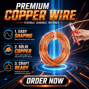 Cavo in rame puro intrecciato <span class=keywords><strong>2</strong></span>/0 AWG, conduttore flessibile nudo, marca Kunb, per protezione contro i fulmini aeree e messa a terra sotterranea. - Product Image 1