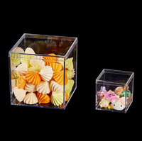 Boîtes en acrylique transparentes carrées en gros pour présentation, boîte en acrylique de 6 cm pour bonbons et rangement de bijoux