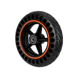 Pièces de trottinette électrique KuKirin S1 Max : moyeu de roue avant avec pneu plein antidérapant, résistant à l'usure et amortissant - Product Image 6
