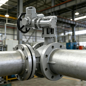 Actuador de válvula eléctrico de cuarto de vuelta con indicación de posición de ventana LCD, interruptor de selección de modo de parada remoto y <span class=keywords><strong>local</strong></span> para plantas de energía de petróleo y gas - Product Image 3