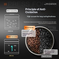 Conteneur de stockage de grains de café pliable, hermétique, avec couvercles, pour céréales et thé, commande directe
