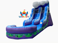 Château gonflable géant de Noël avec toboggan, pour fêtes d'enfants, équipement de jeu événementiel de qualité commerciale