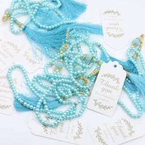 Rosario YASEEN Hecho a Mano con Cuentas Brillantes de 6mm, 99 Piezas, Unisex, Joyería de Moda Étnica Musulmana, Disponible en Varios Colores - Product Image 1