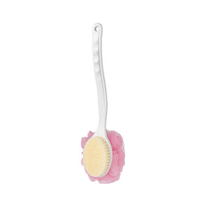 Brosse de bain à long manche, poils doux, outil exfoliant pour le nettoyage du dos, des épaules et de la taille - Product Image 5