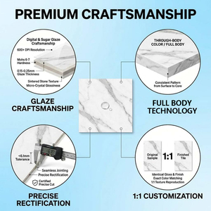 <span class=keywords><strong>Azulejos</strong></span> de Porcelana Esmaltada y Pulida Estilo Medio Oriente Árabe, <span class=keywords><strong>Azulejos</strong></span> de Cerámica para Piso con Aspecto de Mármol - Product Image 3
