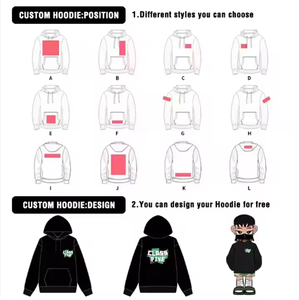 Dropshipping personalizado Unisex 100% algodón 500gsm Sudadera con capucha de gran tamaño de talla grande Sudadera con capucha estampado bordado Logo para hombres y mujeres - Product Image 3