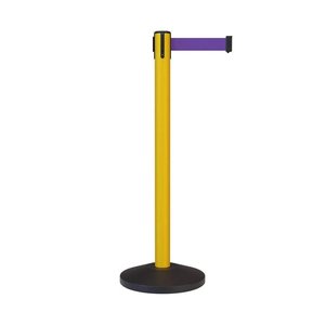 <strong>Queue</strong> Railing Printing <strong>Message</strong> Airport Crowd Control Yellow Pole Security Barriers Belt Stand - Product Image 2