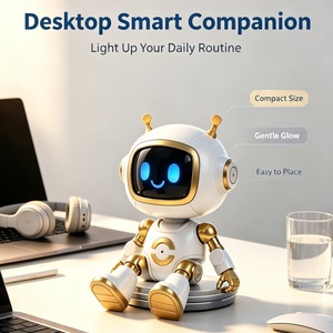 Robot de bureau intelligent avec écran LED, interaction vocale en 37 langues, utilisation à la maison ou au bureau, robot intelligent - Product Image 1