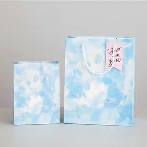 Sac cadeau créatif en carton blanc pour peinture à l'huile, sensation haut de gamme, emballage pour desserts à emporter, <span class=keywords><strong>shampoing</strong></span>, blush - Product Image 6