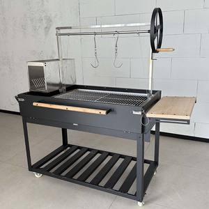 <span class=keywords><strong>Parrilla</strong></span> <span class=keywords><strong>de</strong></span> carbón para barbacoa <span class=keywords><strong>argentina</strong></span> con cubierta <span class=keywords><strong>de</strong></span> polvo estilo Santa María XL <span class=keywords><strong>de</strong></span> acero moderno con <span class=keywords><strong>mesa</strong></span> auxiliar - Product Image 1