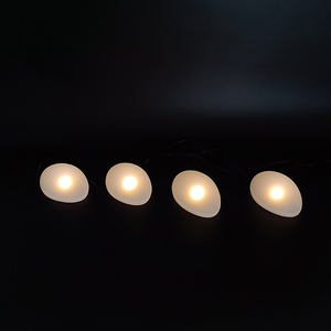 Demi-Global en forme de galet boule solaire guirlande lumineuse dôme lampe extérieure parc Villa paysage décoration jardin LED pelouse lumière - Product Image 4