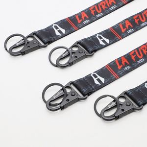 Professional Custom Sports Club Merchandise Championship Anniversary Souvenirs Personalized Logo Polyester Keychain <b>Lanyards</b> - Product Image 3