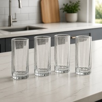 Verre à boire en verre blanc de 350 ml, pour restaurant et usage domestique, vaisselle OEM ODM pour la maison, les dîners et les événements de mariage