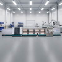 Ligne de production de verre isolant entièrement automatique Siemens avec machine de découpe de verre CNC et équipement de lavage et de séchage vertical
