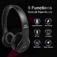 P47 Headphone Diam Disko Headset Tren Stereo Headset Nirkabel P47 Penjualan Terbaik Elektronik Konsumen Nirkabel