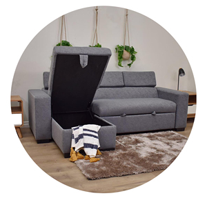 20118 GOITALIA CARA Sofa Come Bed Modern Sleeper Corner Modular Folding Chinese Bed sofa