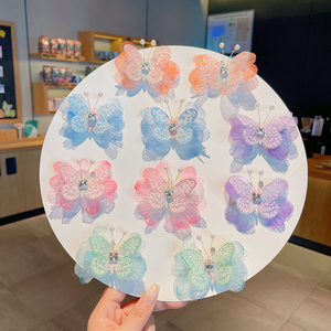 Dolce Clip da principessa farfalla per bambine accessorio per capelli in metallo che non fa male ai più piccoli - Product Image 1