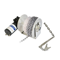 Andy Marine Accessoires pour bateaux Guindeau en acier inoxydable 316 12V 24V Treuil pour bateaux Guindeau d'ancrage marin