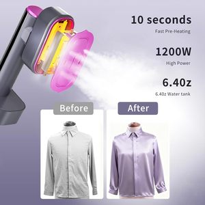 เครื่องรีดไอน้ำแบบตั้งพื้น ถังน้ำ 190 มล. กำลังไฟ 1300 วัตต์ สำหรับใช้ในบ้าน ป้องกันการไหม้แห้ง พร้อมถุงมือและกระเป๋า - Product Image 5