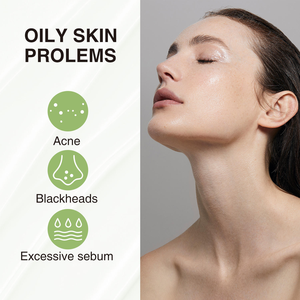 Crème hydratante pour le visage à l'extrait d'algues marines naturelles 3% avec lécithine, crème pour le visage pour peaux grasses, hydratation intensive - Product Image 5
