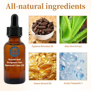 Aceite Natural para el Cuidado Posterior a la Depilación, Cyperus Rotundus, Almendra Dulce, Aloe, Suaviza la Piel, Post-Afeitado - Product Image 3