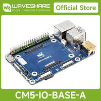 Carte mère Waveshare Mini Base Board (A) pour Raspberry Pi Compute Module 5 avec ports Gigabit Ethernet et USB 3.2 Gen1