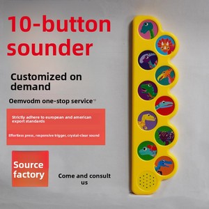 Livre audio illustré en plastique pour enfants, module <span class=keywords><strong>sonore</strong></span> à 10 boutons, personnalisable OEM, pour l'apprentissage précoce, exportation Europe et Amérique - Product Image 5