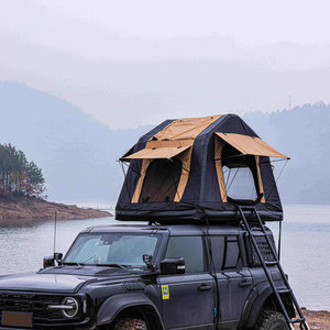 Tente de toit de voiture gonflable Wind Valley pour le camping en plein air, tissu Oxford monocouche, ouverture rapide quatre saisons - Product Image 3