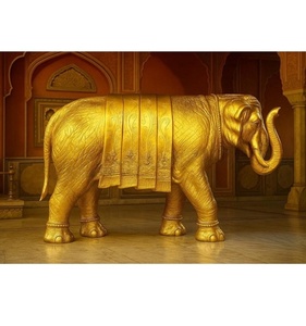 Décoration élégante de statue de mariage d'éléphant parfaite pour les cérémonies de mariage indien et la décoration d'événement - Product Image 1