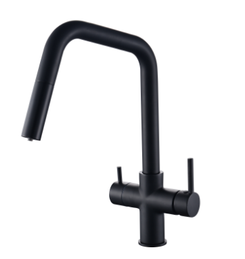Modern Design Dual Handle Brass Kitchen