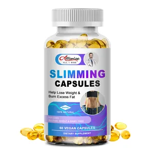 OEM 60pcs Vitamin D3 Slimming Softgel Capsules Excess Fat Burning Natural Herbal Supplement for Women