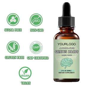 OEMカスタム天然液体ジェニアスドロップス 子供用サプリメント 集中力と注意力を高める子供用サプリメント 健康な脳機能をサポート - Product Image 4