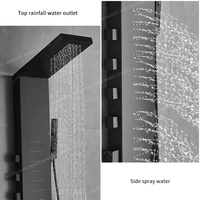 Ensemble de douche électrique moderne pour salles de bain, douche à effet pluie haute pression, robinet encastré, massage, chrome pour hôtels, fabriqué en laiton et céramique