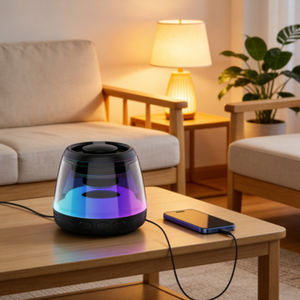 Enceinte portable sans fil <span class=keywords><strong>Samtech</strong></span> M2 à aspiration magnétique avec lumières LED RGB pour salon - Product Image 1