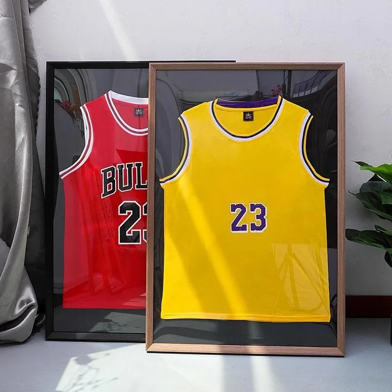 Büyük Jersey ekran durumda çerçeve Memorabilia akrilik Anti Fade UV koruma futbol beyzbol basketbol futbol için