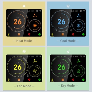 Termostato de unidad dividida de conducto inteligente para Mitsubishi Electric CN105 <span class=keywords><strong>con</strong></span> marco de aleación de pantalla LCD Compatible <span class=keywords><strong>con</strong></span> <span class=keywords><strong>Alexa</strong></span> y Google - Product Image 4