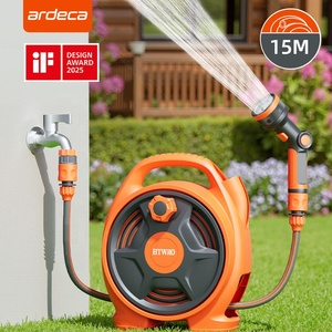 Carrete de <span class=keywords><strong>Manguera</strong></span> de Jardín Multifuncional, <span class=keywords><strong>Manguera</strong></span> de Agua Retráctil con Boquilla de Pulverización Ajustable - Product Image 2