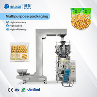 Máquina de Envasado al Vacío Vertical Automática de Alta Calidad para Granola, Nueces, Anacardos, Maíz, con Funciones de Envoltura, Tapado y Etiquetado Multicolor