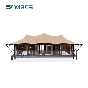 Customized High-quality 1050g PVDF Waterproof Fabric Hotel <strong>Tent</strong> Prefab Steel Houses Family Hotel Lodge <strong>Tent</strong> With Bathroom - Product Image 1