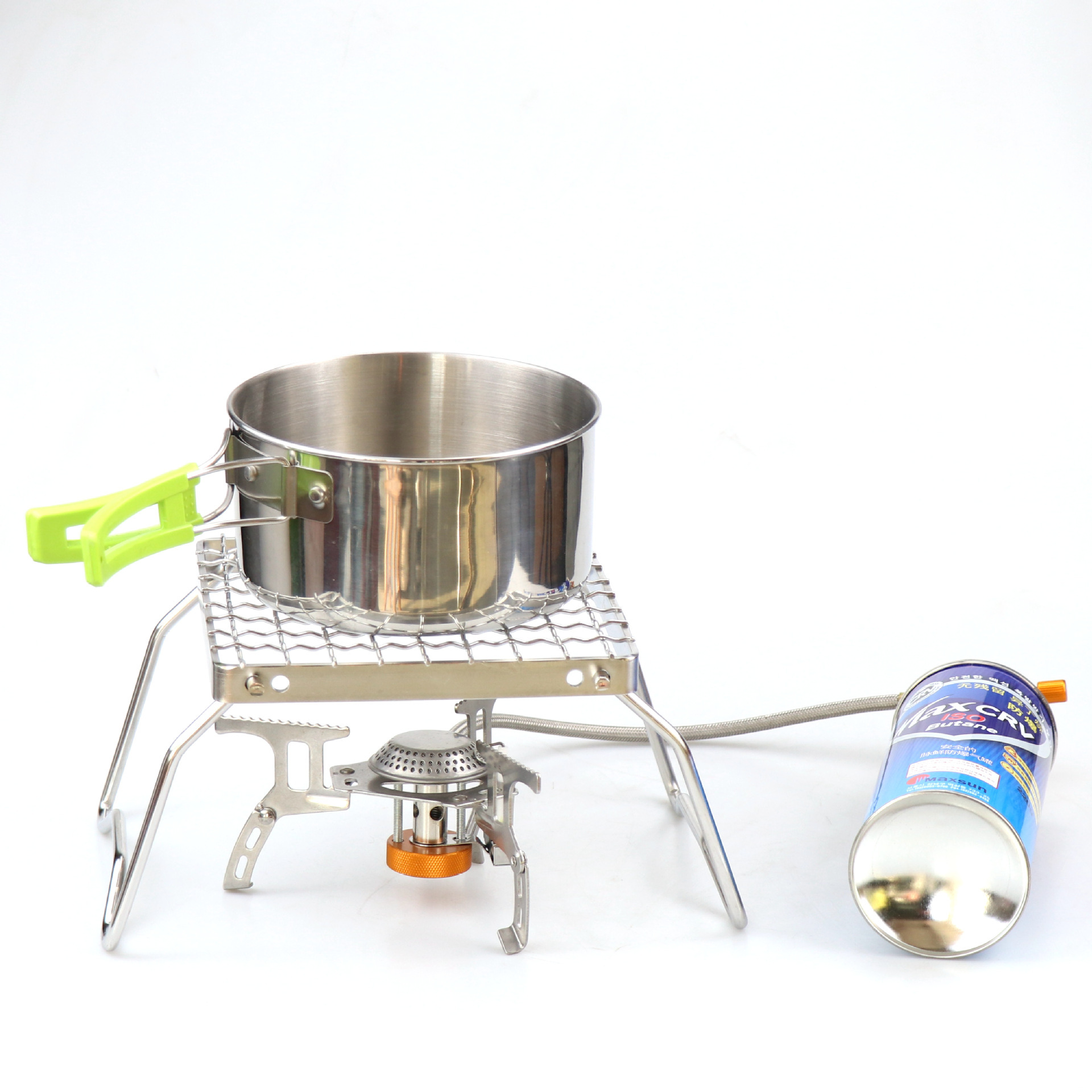 Outdoor Campfire Grill 304 Stainless Steel Grate Camping Stove Portable Camping Hiking Fire Pit and Backpacking Stove