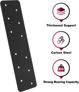 Plaque de pignon, support de connecteur en treillis enduit de poudre noire <span class=keywords><strong>poutre</strong></span> en <span class=keywords><strong>bois</strong></span> fixe, plaque de pignon décorative - Product Image 6