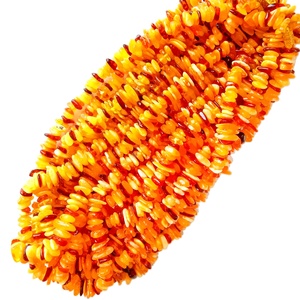 Perline forate lucidate ambra baltica forma libera colore giallo e marrone 16 pollici Strand souvenir <span class=keywords><strong>Amber</strong></span> stones - Product Image 2