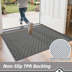 Tapis d'entrée lavables antidérapants, résistants aux taches, aspect tissé, absorbants, pour portes avant et arrière - Product Image 3