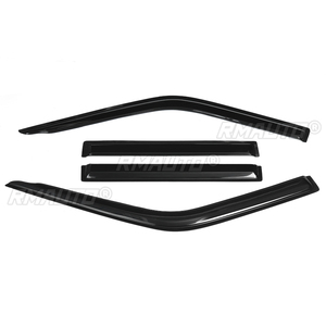 New 4x Car Side Window Wind <b>Deflectors</b> Tinted Awnings Wind Shelters Sun <b>Rain</b> Guard Shelter for Nissan for Navara D22 1997-2015 - Product Image 2