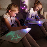 Tableau de dessin lumineux populaire pour enfants, planche à dessin magique, veilleuse fluorescente, bloc-notes lumineux