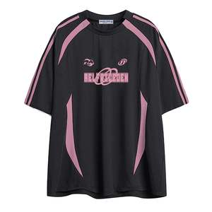 T-Shirt Homme Graphique Surdimensionné en Coton Bio Été Décontracté Vintage Streetwear Solide Motif Sublimation Transfert Loose Fit Top - Product Image 2