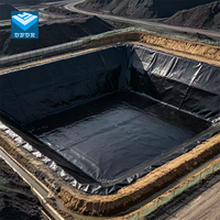 Géomembrane HDPE épaisse, excellente performance d'étanchéité, revêtement imperméable pour l'industrie pétrolière, chimique, les bassins piscicoles, les fermes d'élevage de crevettes, les décharges.
