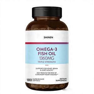 น้ำมันปลาซอฟเจลฉลากส่วนตัว แคปซูลน้ำมันปลาซอฟเจล อาหารเสริมบำรุงหัวใจและสมอง โอเมก้า 3 น้ำมันปลาซอฟเจลสำหรับผู้ใหญ่ - Product Image 1